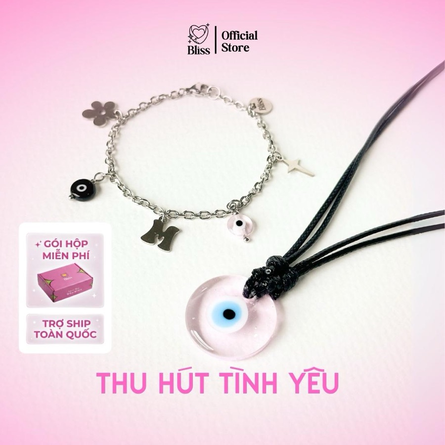 Combo Thu Hút Tình Yêu — Vòng Tay Power & Dây Chuyền Love (Chọn 1 trong 3 cặp)